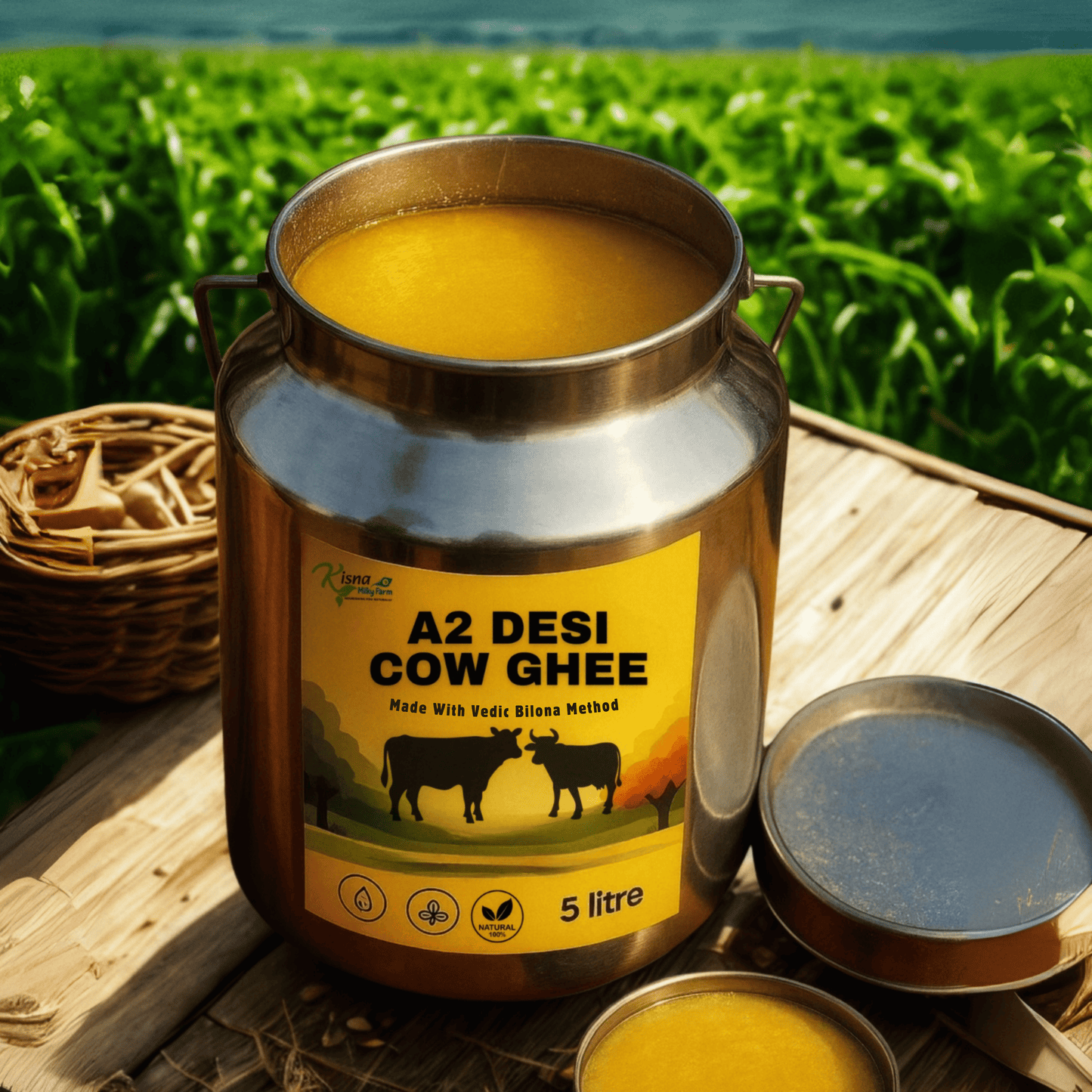 A2 Desi Cow Ghee | Made by the ancient Vedic Bilona process