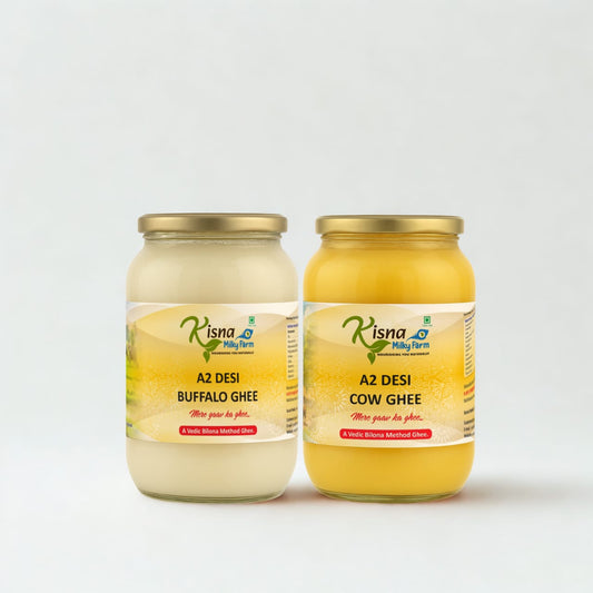Buffalo Ghee 500ml And Cow Ghee 500ml Combo